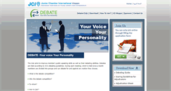 Desktop Screenshot of debate.jcialeppo.com